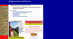 Desktop Screenshot of budgeteuropetravel.com